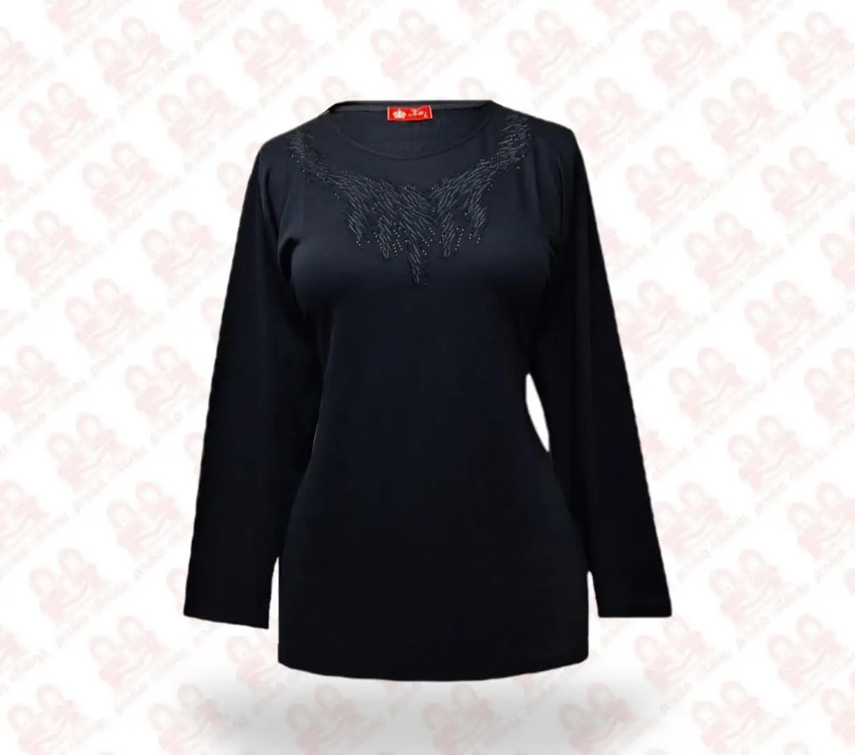 بلوز زنانه جودون مشکی کد2100-6397 سایز2XL