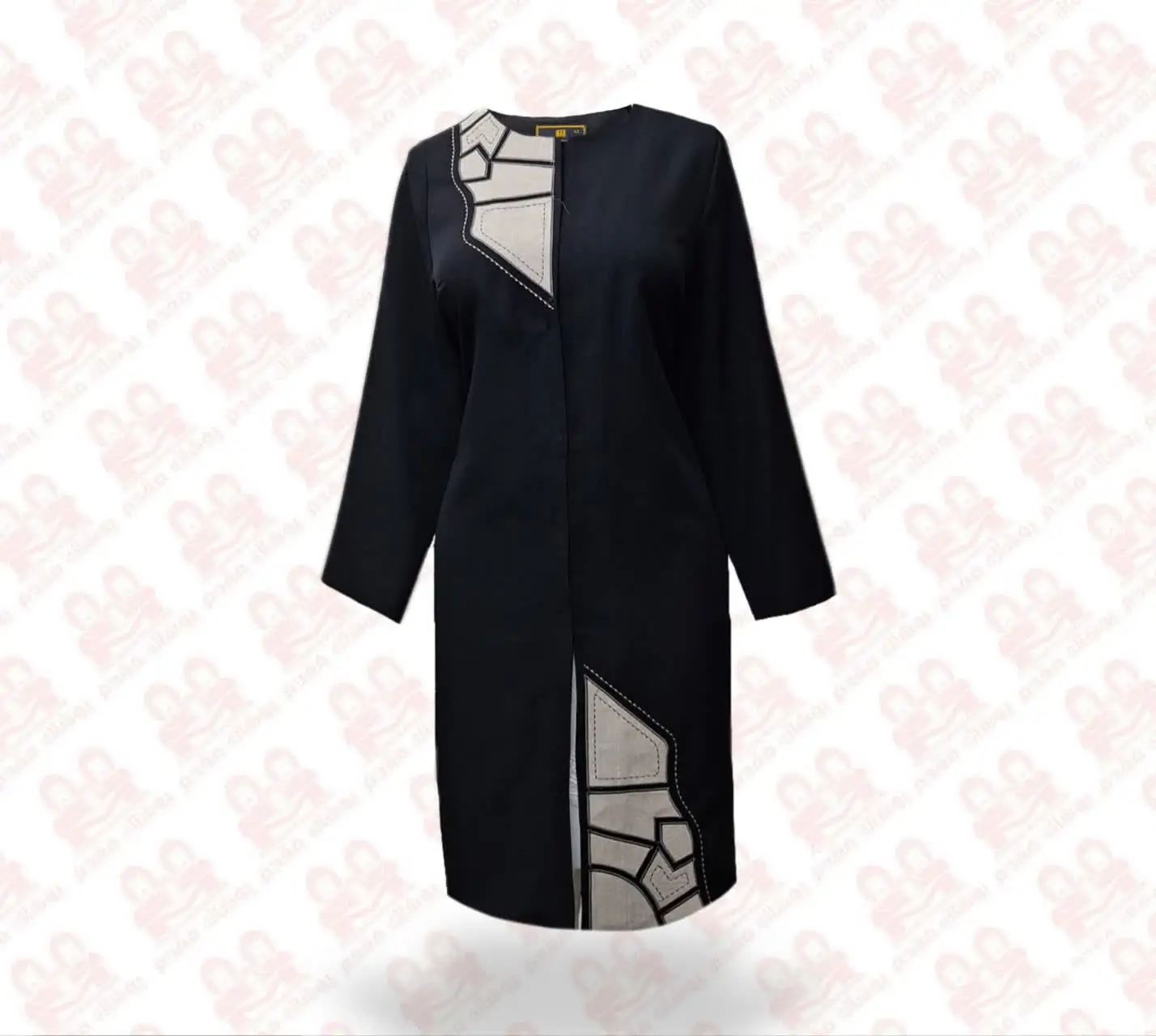 مانتو زنانه یقه گرد کد1600-52-01 سایز50