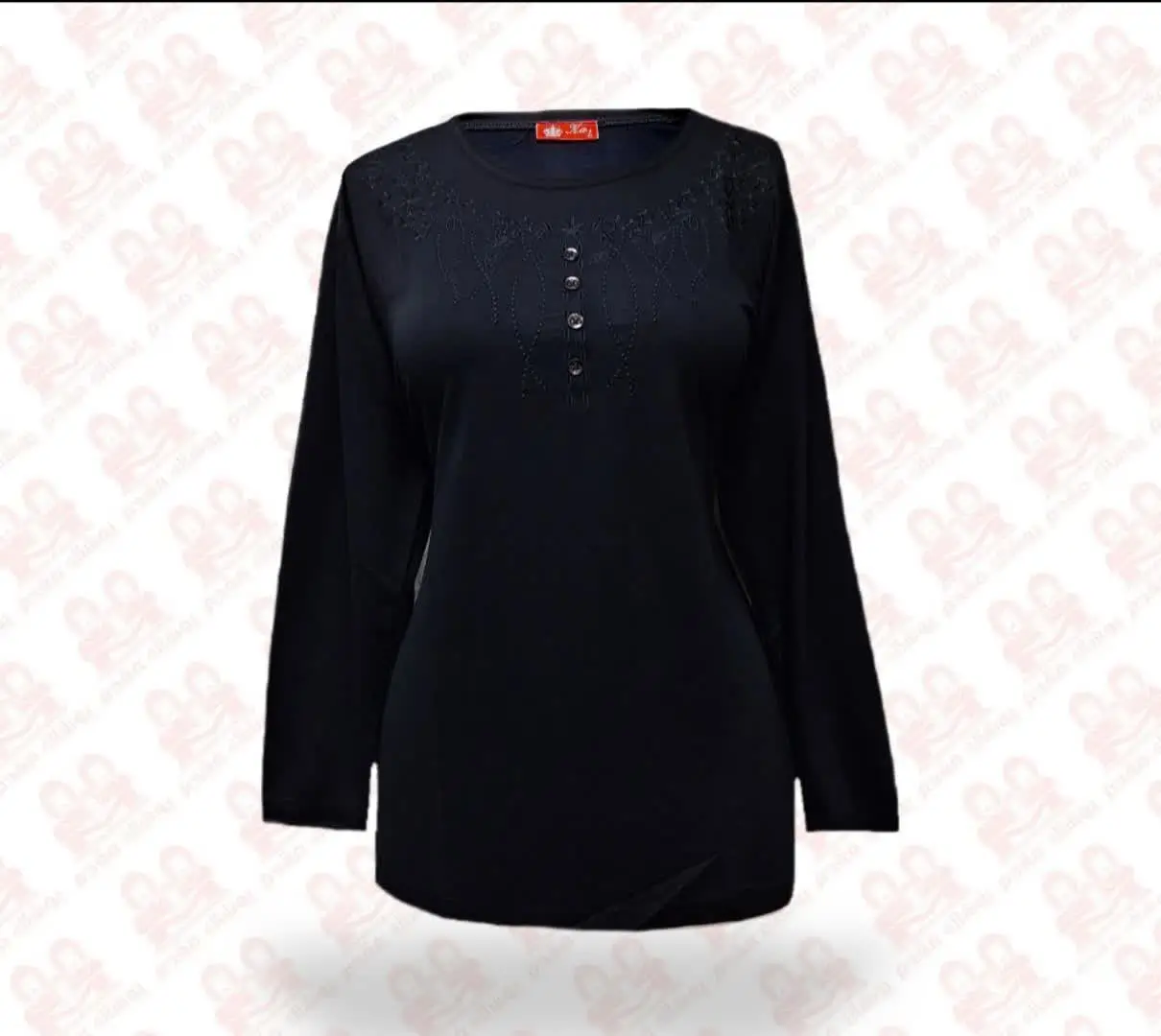 بلوز زنانه جودون مشکی کد2100-6392 سایزXL
