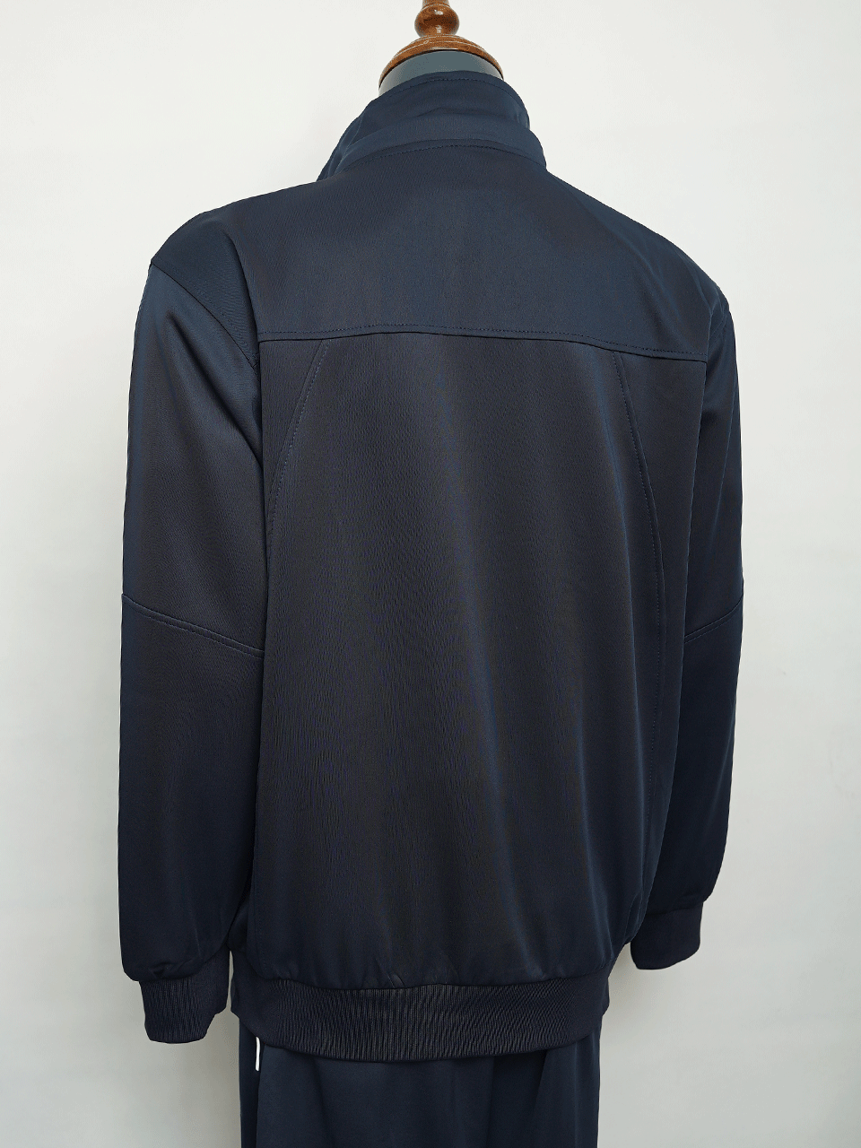 ست مردانه اسپرت کاپشن شلوار کلاهدار غواصی سرمه ای DI112 سایز6XL