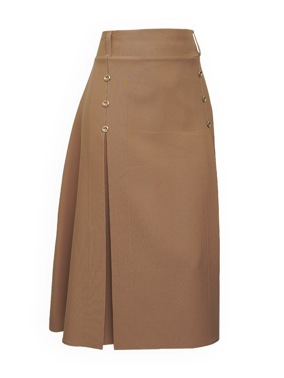 دامن کوتاه زنانه دکمه نما مازراتی نسکافه ای AV8060