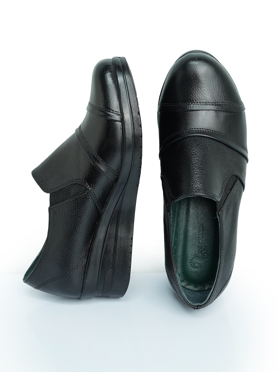 کفش زنانه تمام چرم زیره پی یو مشکی DT2118-03 سایز37